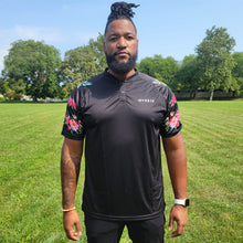 Load image into Gallery viewer, HYBRID FUSION BLADE POLO - BLACK FLORAL