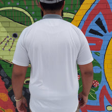 Load image into Gallery viewer, HYBRID ELITE POLO - WHITE AND GRAY