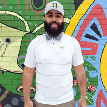 Load image into Gallery viewer, HYBRID ELITE POLO - WHITE AND GRAY