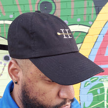 Load image into Gallery viewer, Black Palmer Dad Hat Side View
