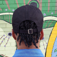 Load image into Gallery viewer, Black Palmer Dad Hat Back View
