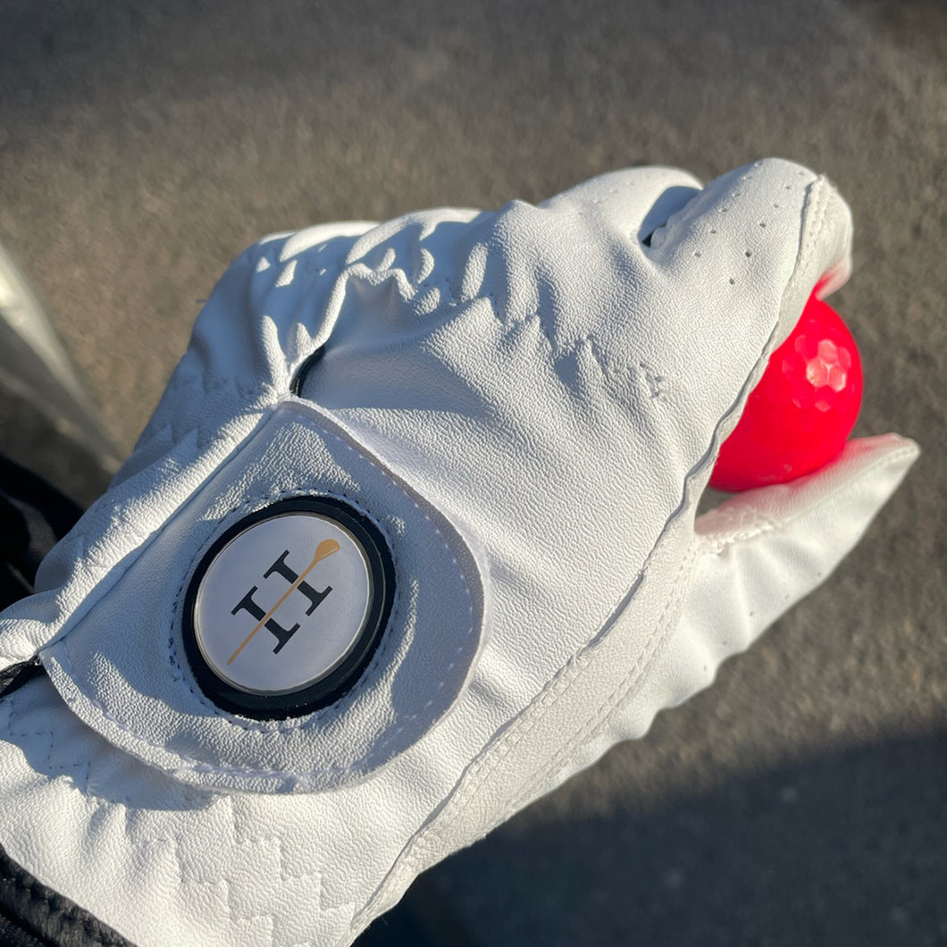 Spike Ball Marker Golf Glove Main View