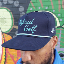 Load image into Gallery viewer, Blue Beachwood Cotton Golf Cap Side View
